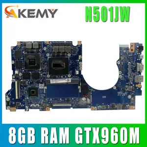 n501jw with i7 4720hq cpu mainboard for asus rog n501jw ux501j g501j ux50jw fx60j laptop motherboard 8gb ram gtx960m 100 tested free global shipping