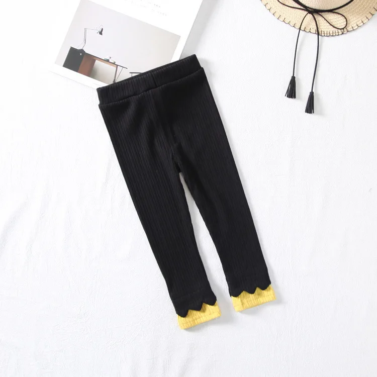 

WLG Girls Skinny Pants Kids Fall Gray Black White Pink Trousers Baby Girl Casual All Match Pant for 2-6 Years