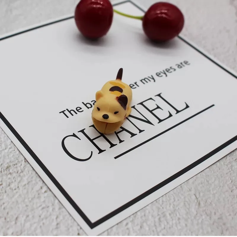 1 шт. защита для кабеля животных телефона протеж кабель мультяшный укус держатель