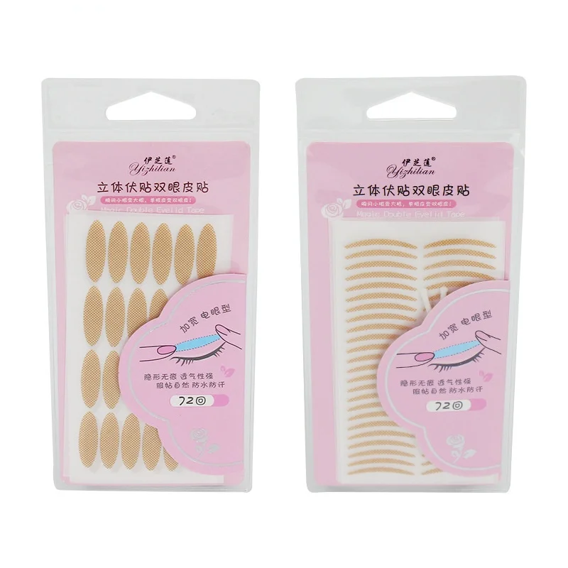 

144 Pcs Double Eyelid Sticker Waterproof Basic Eyeliner Sticker Cosmetic Eyelid Tape Makeup Tools Boxed Wholesale