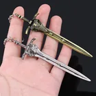 Брелок для ключей из игры Dark Souls 3, серый меч арториас, металлический брелок для машины подвеска для мужчин, Подарочная бижутерия