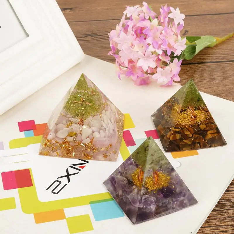 Orgonite пирамиды символизирует Lucky пирамида из аметиста преобразователь энергии