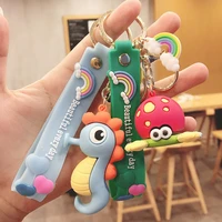 cute marine life silicone keychain trend bag wristband key chain pendant car wallet key chain accessory pendant llaveros ys092