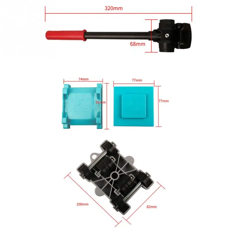 

8pcs Furniture Mover Tool Moving Roller Set Home Sliders 360 Degree Rotatable ABS Iron for Sofas/Bookcases/Tables/Chairs/Beds