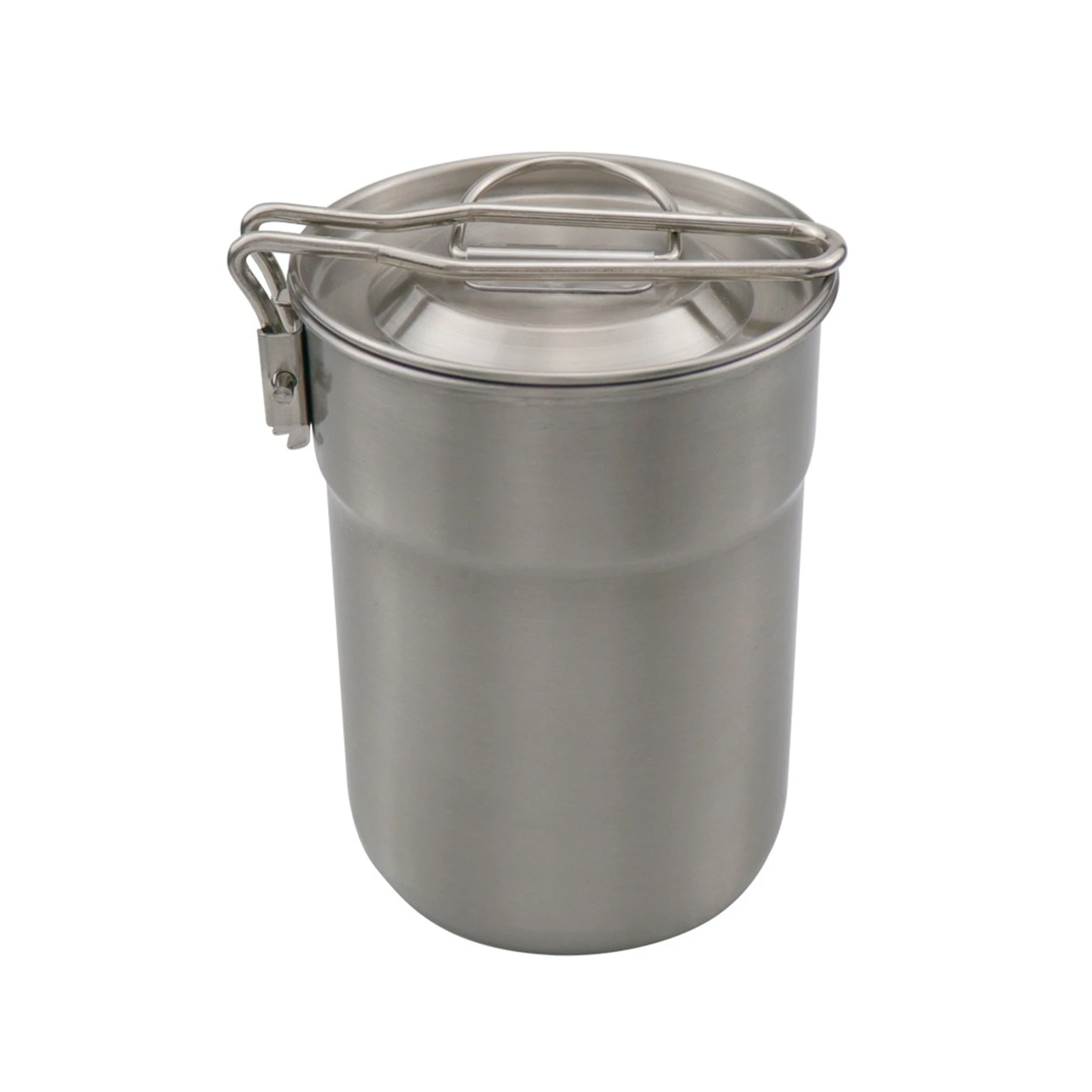 

Outdoor Titanium Mug Hiking Cookware Camping Coffee Cup Stainless Steel Convenient Pot For Outdoor Titanium Mug Cup Intensely