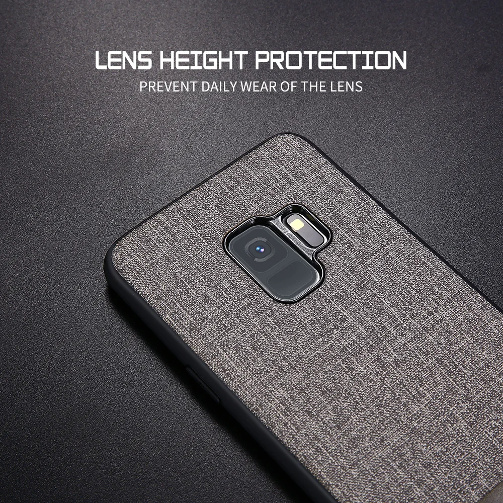 KISSCASE Cloth Leather Case For Samsung Galaxy A50 A70 S10 S8 S9 Plus S7 Edge Splice Cover for Note 8 9 10 S10E Coque |