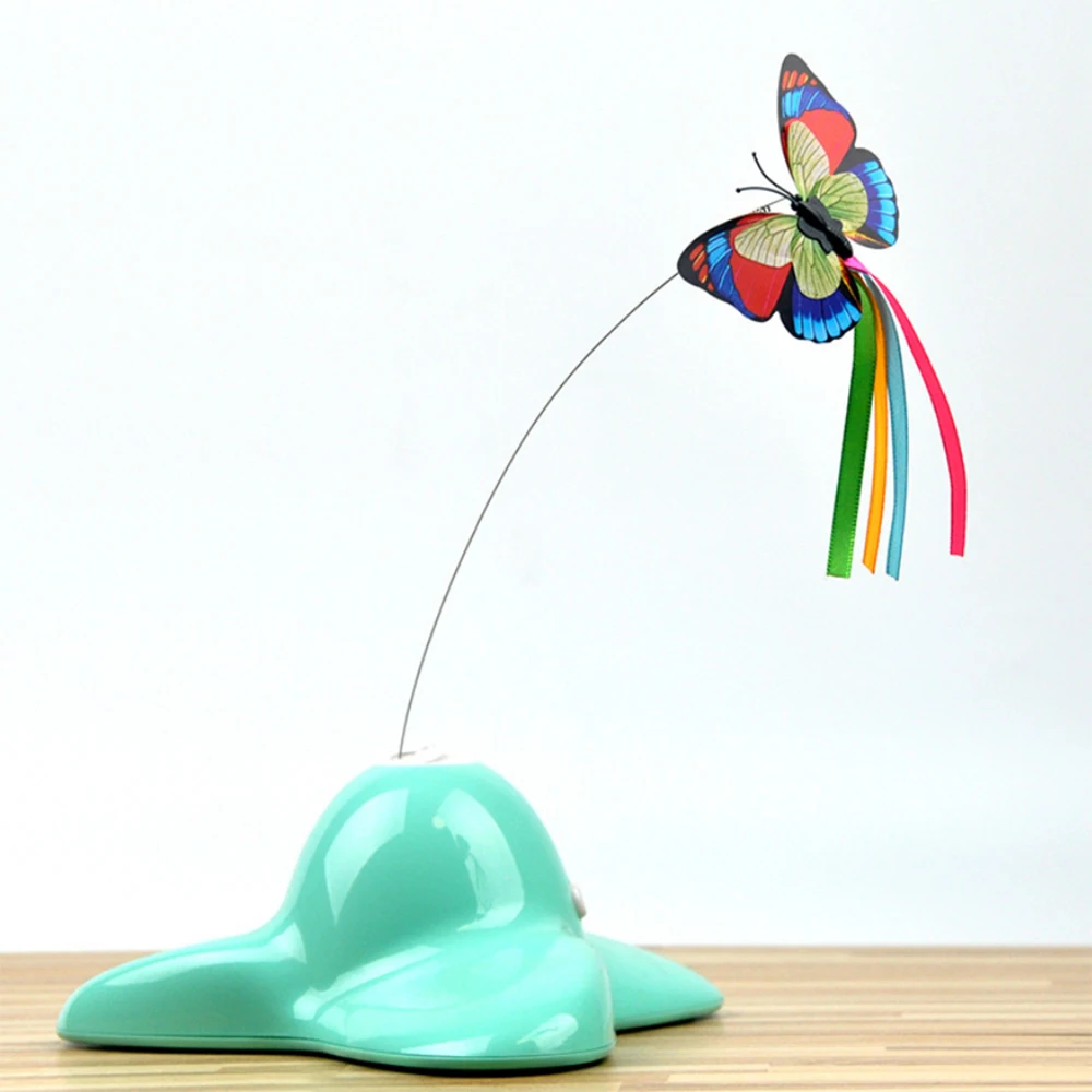 

Electronic Pet Cat Toy Smart Automatic Colorful Butterfly Flutter Animal Shape Plastic Kitten Puppy Interactive Playing Toys