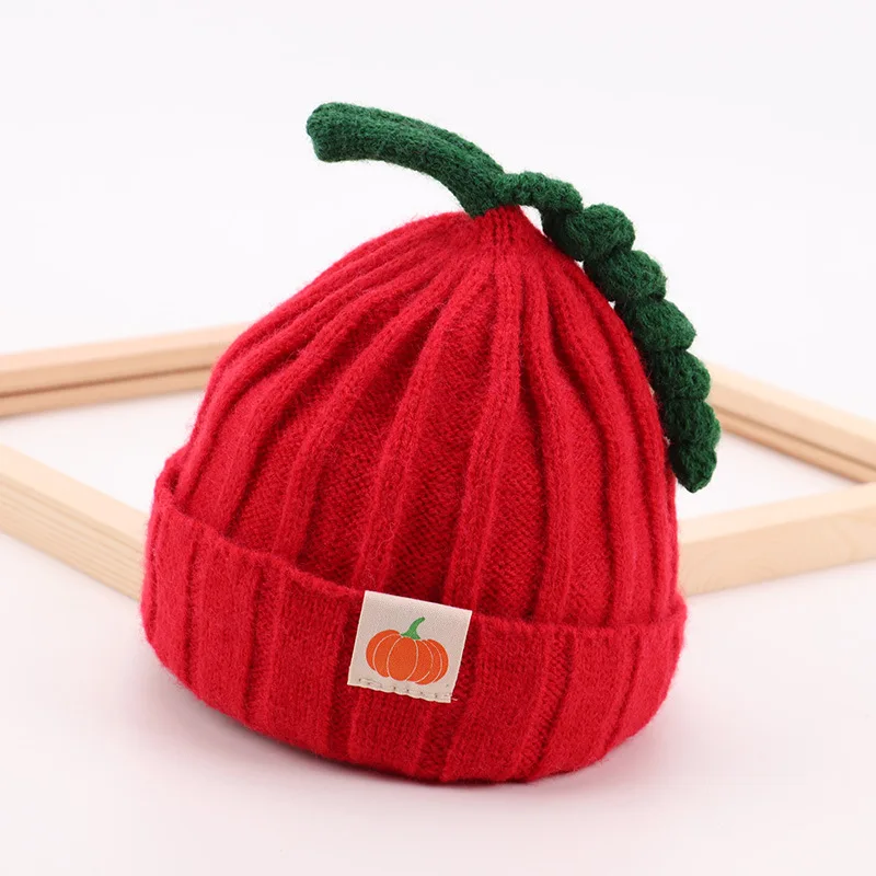 

W142 5 Month -2 Year Baby Beanies Autumn and Winter Baby Woolen Hats Children's Knitted Hats Girl's Boy's Cap