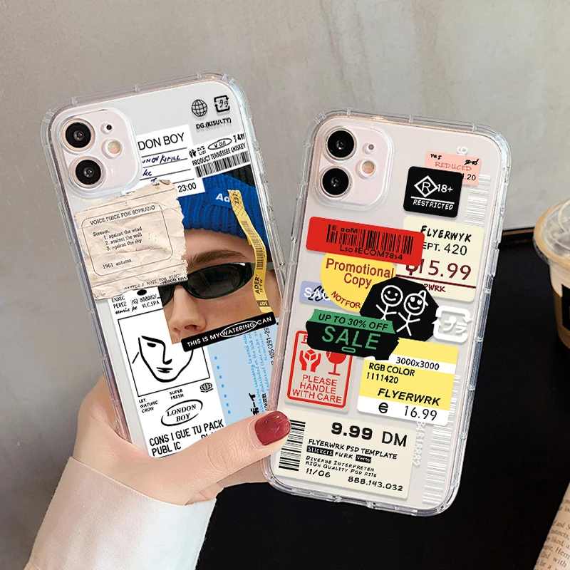 

Phone Case For iPhone 13 Pro Max Case iPhone11Pro Clear Silicon Funda iPhone 12 11 Pro XR X XS Max 6 6S 7 8 Plus SE 2020 Cover