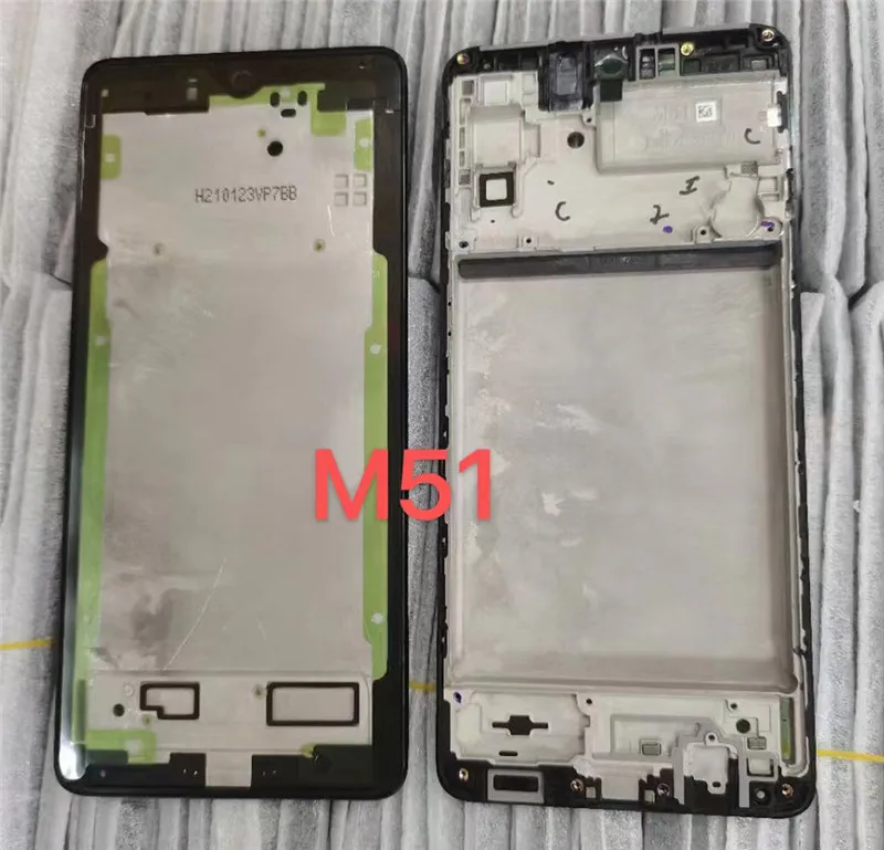 

For Samsung Galaxy M51 M515 6.7" Middle Frame Plate Housing Front Board LCD Support Faceplate Bezel Replace Repair Spare Parts