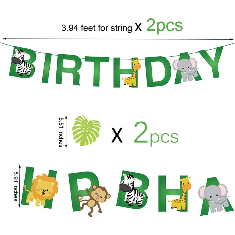 Для вечеринки в стиле сафари тематический бумажный стаканчик тарелка с днем