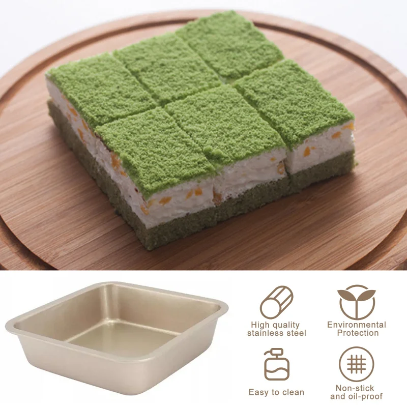 Тяжелые банки для тостов из углеродистой стали форма печенья квадратный лоток