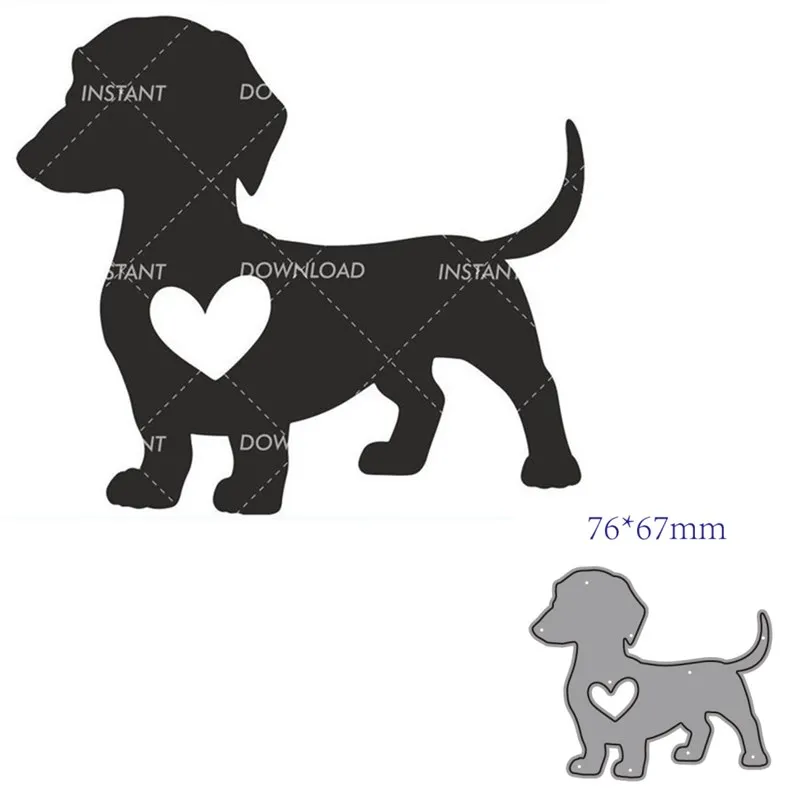 

metal cutting dies cut die mold dog decoration Scrapbook paper craft knife mould blade punch stencils dies