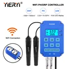 Yieryi Цифровой PH Wi-Fi ORP Redox 2 в 1 контроль ler монитор выходная мощность управление электродом зонд BNC для аквариума