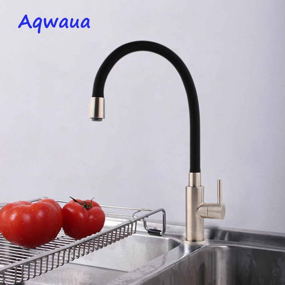 Смеситель для кухни Aqwaua SUS304 смеситель холодной воды с поворотом на 360 градусов