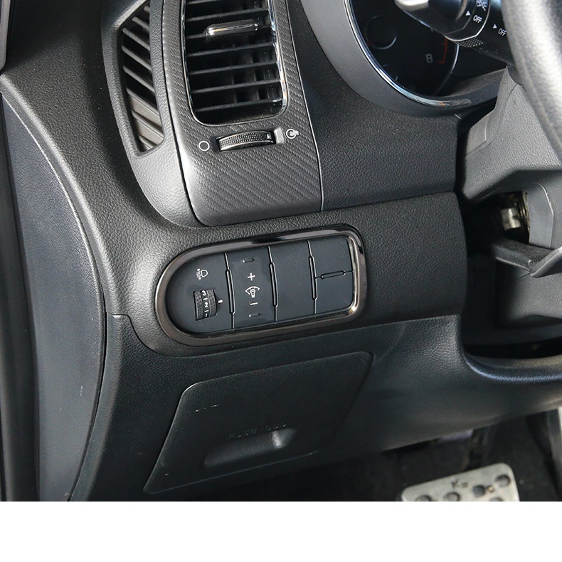 titanium black Lsrtw2017 переключатель фар автомобиля рамка планки для Kia K3 Kia Cerato 2012 2013 салонные аксессуары - Color Name: titanium black