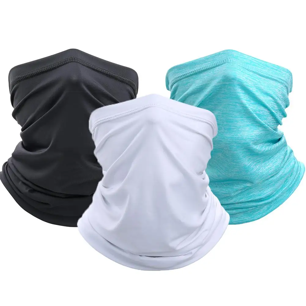 

Унисекс сплошной цвет Пыленепроницаемая Защита от солнца на открытом воздухе велосипедная маска для лица маска для шеи Gaiter шарф для шеи gaiter...