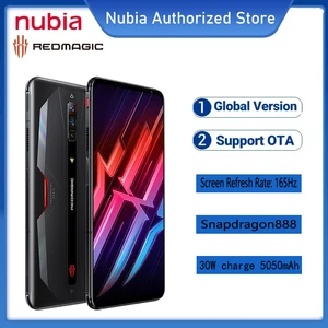 global version nubia red magic 6 gaming smartphone 12gb 128gb snapdragon 888 mobile phone 6 8 165hz amoled 5050mah battery free global shipping