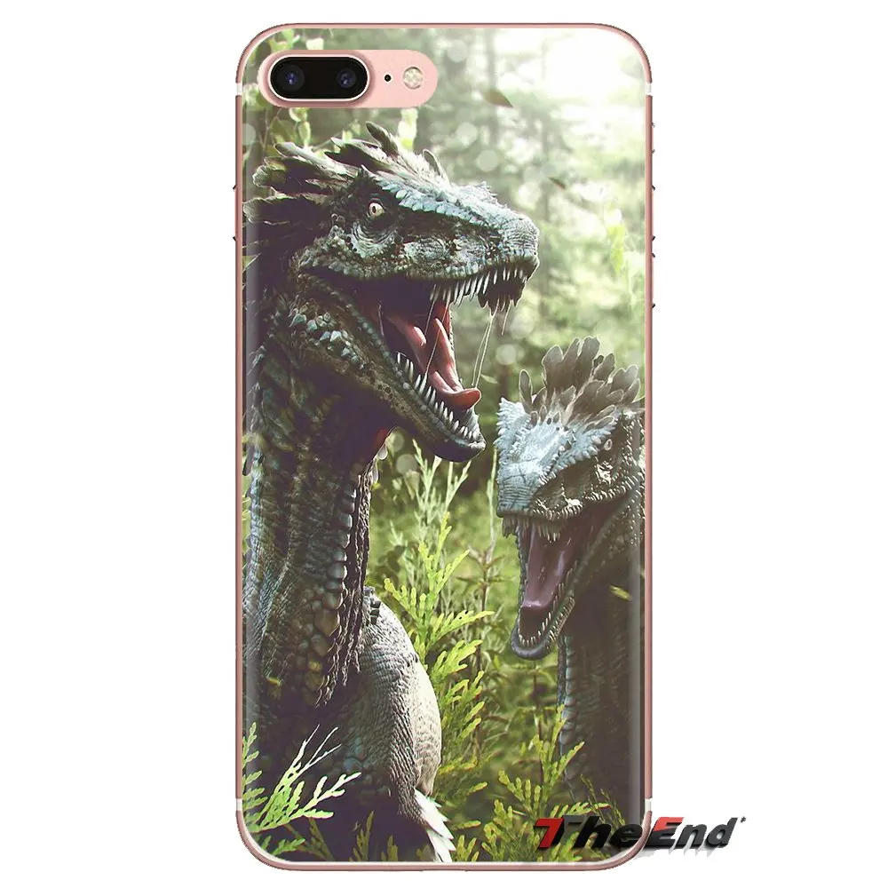 For LG Spirit Motorola Moto X4 E4 E5 G5 G5S G6 Z Z2 Z3 G2 G3 C Play Plus Mini Vector Dinosaur Soft Transparent Shell Covers |