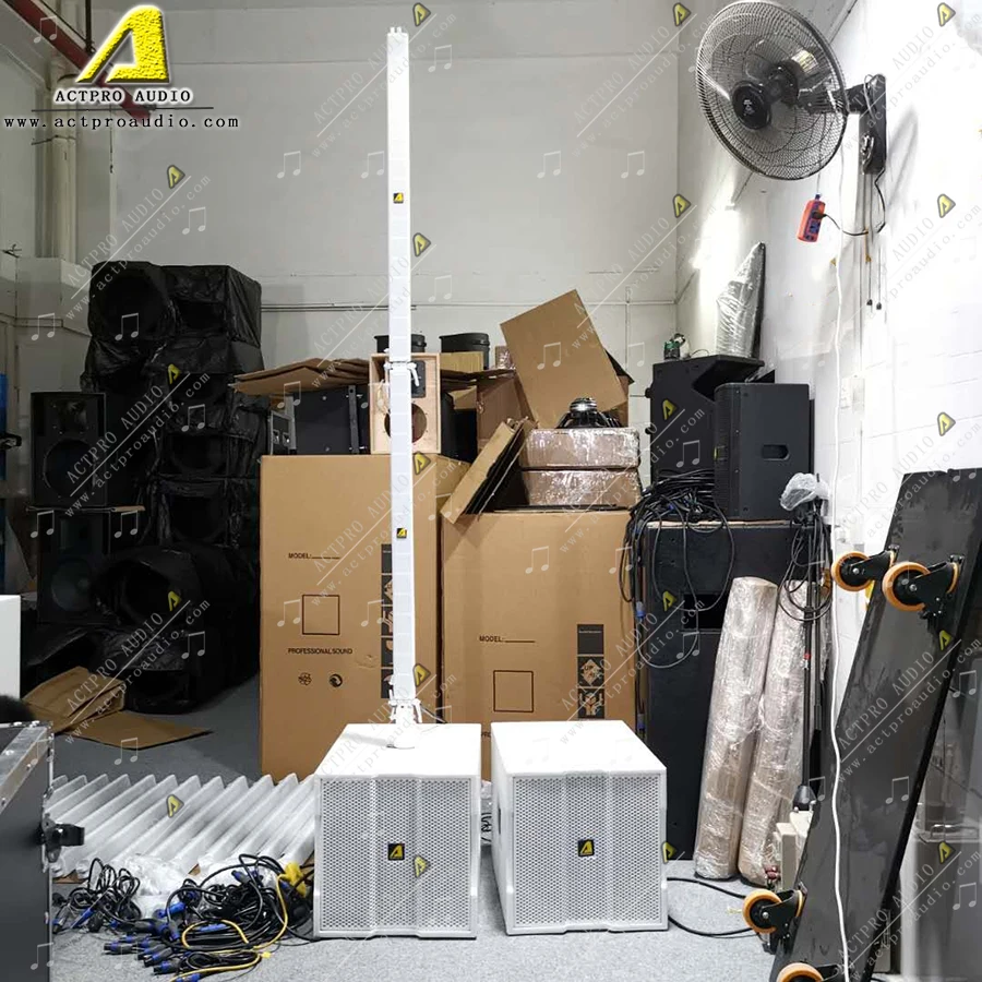 Белая профессиональная Колонка Ka162 мультимедийная активная для домашнего