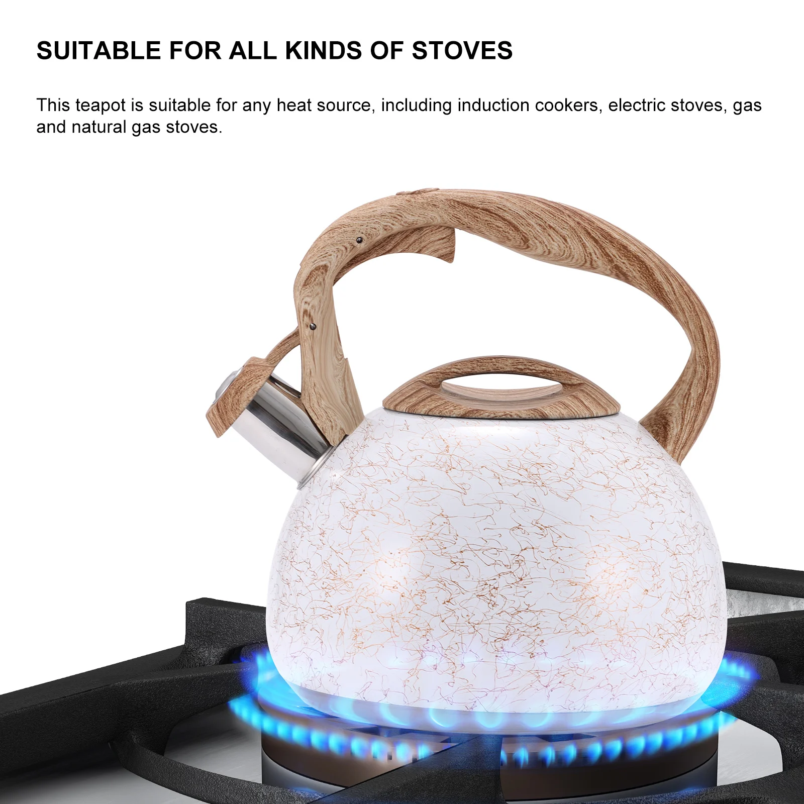 

Прочный чайник, кофейник, чайник для холодной воды объемом 3 л, чайник для воды из нержавеющей стали, модный чайник, домашний чай, кафе, плитка...