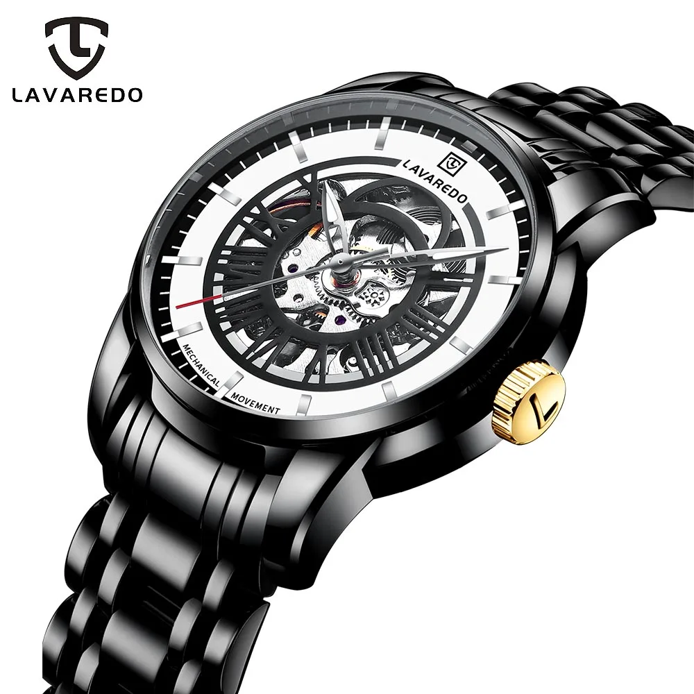 Часы Lavaredo мужские автоматические/механические/Роскошные с скелетом наручные