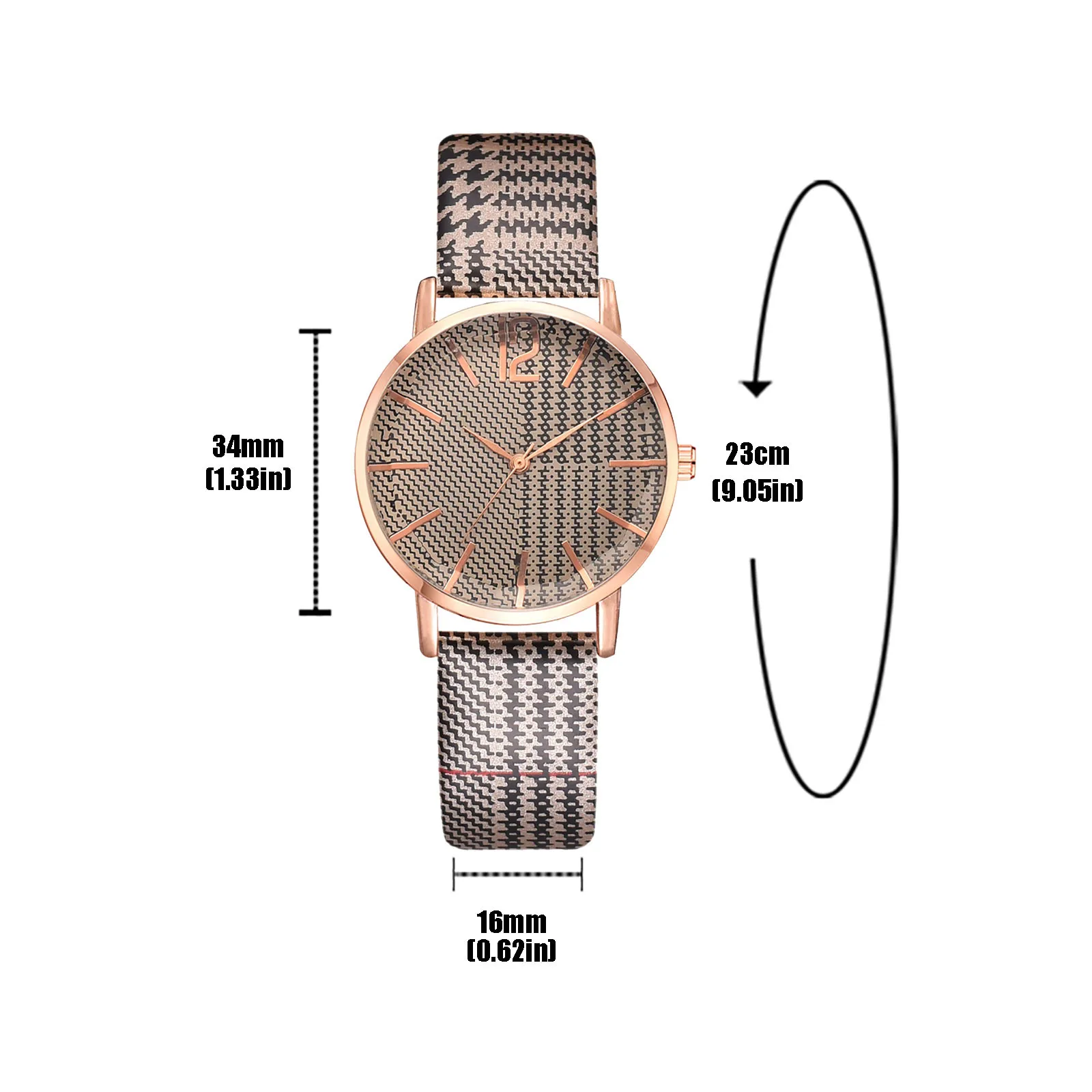 

Fashion Couple Watch Crack Strap Multicolor Valentine's Day Gift Quartz Watch Wristwatch Women Bracelet Casual Luxury Watch