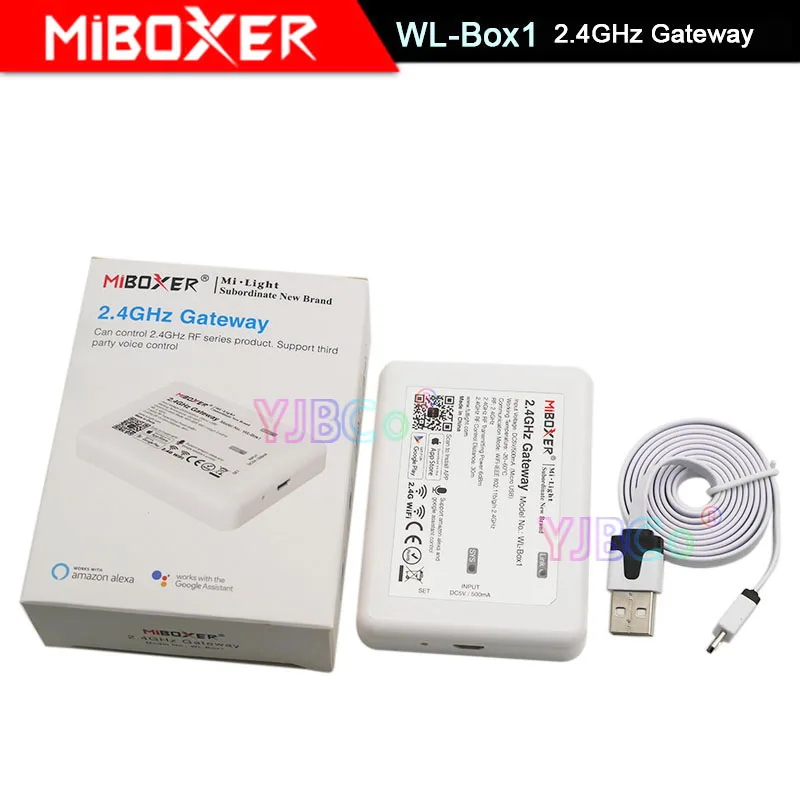 Шлюз Miboxer 2 4 ГГц с Wi Fi контроллер для светодиодных лент WL Box1 В постоянного тока