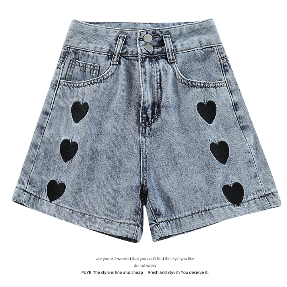 

Love Jeans Women's Straight Loose Spring and Autumn 2021 New Summer Small Design Sense Niche High Waist Shorts