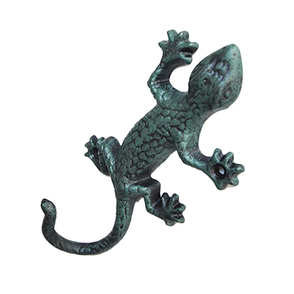 Настенный античный декоративный крючок Gecko литая искусственная занавеска-крючок
