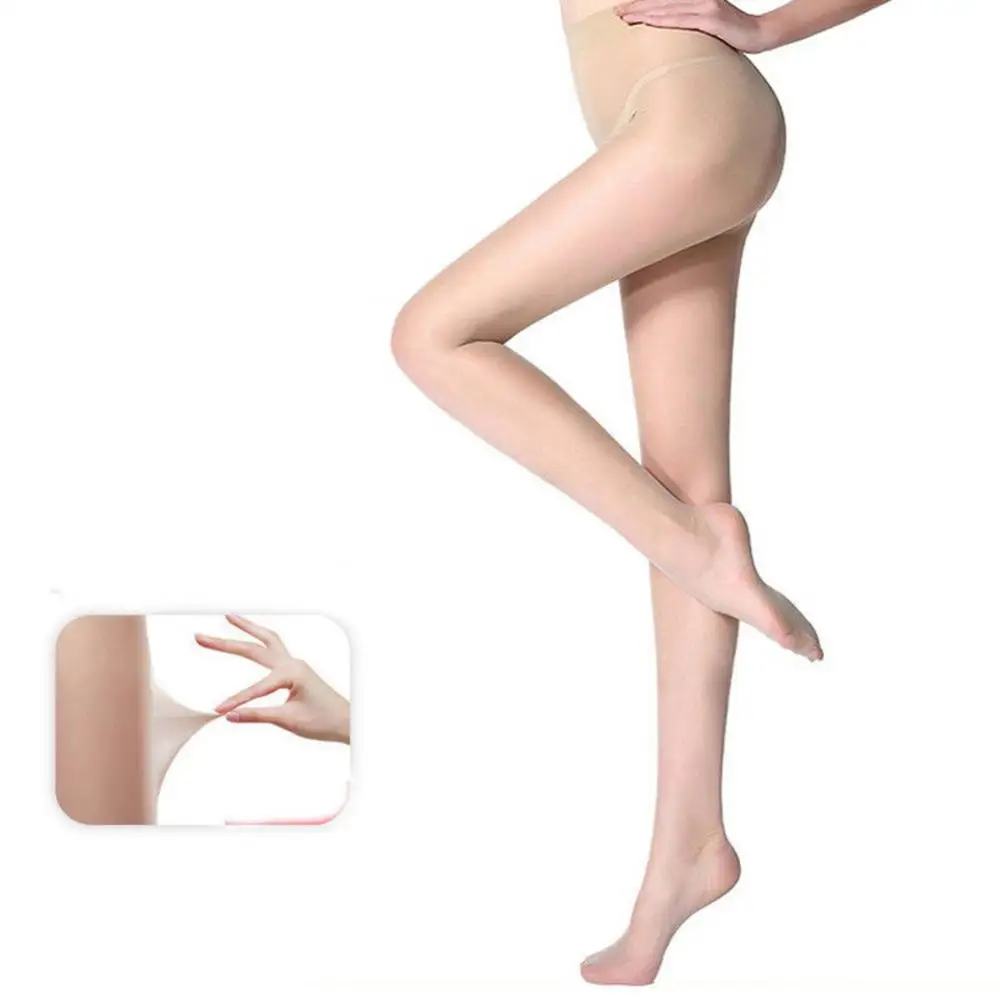 

Summer Super Elastic Long Stockings Thin Women Footed Tights Shaping Pantyhose
