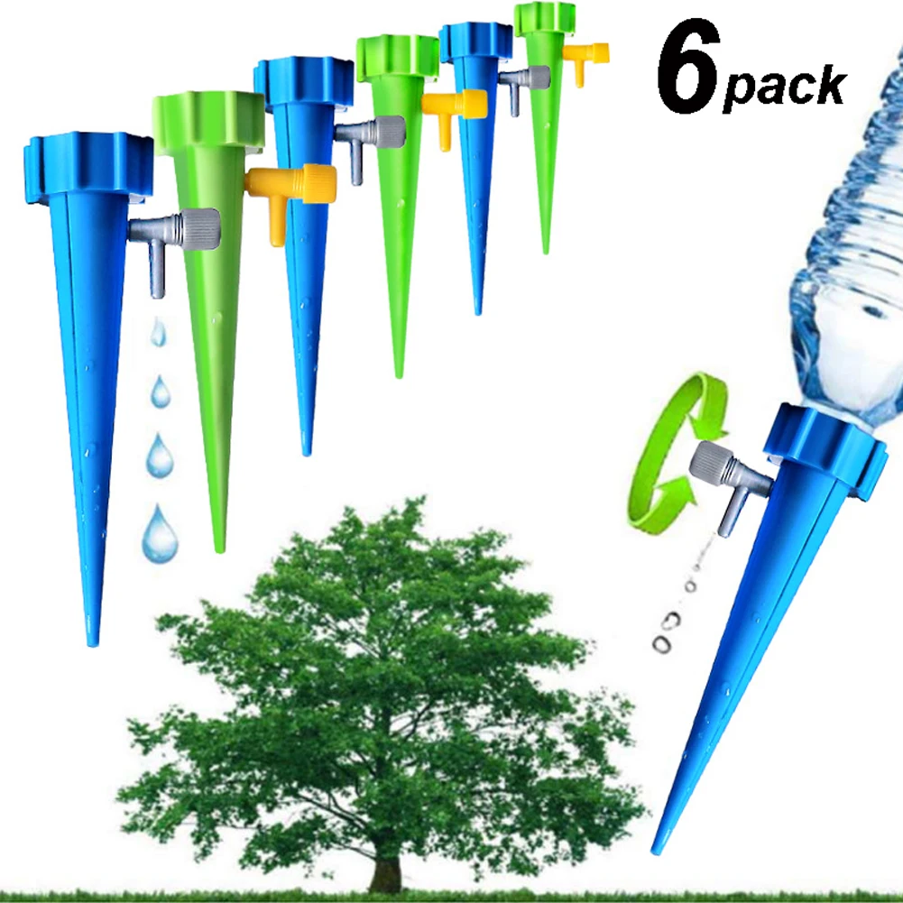 

6/12/18PCS Auto Drip Irrigation Watering System Dripper Spike Kits Garden Household Plant Flower Automatic Waterer Tools