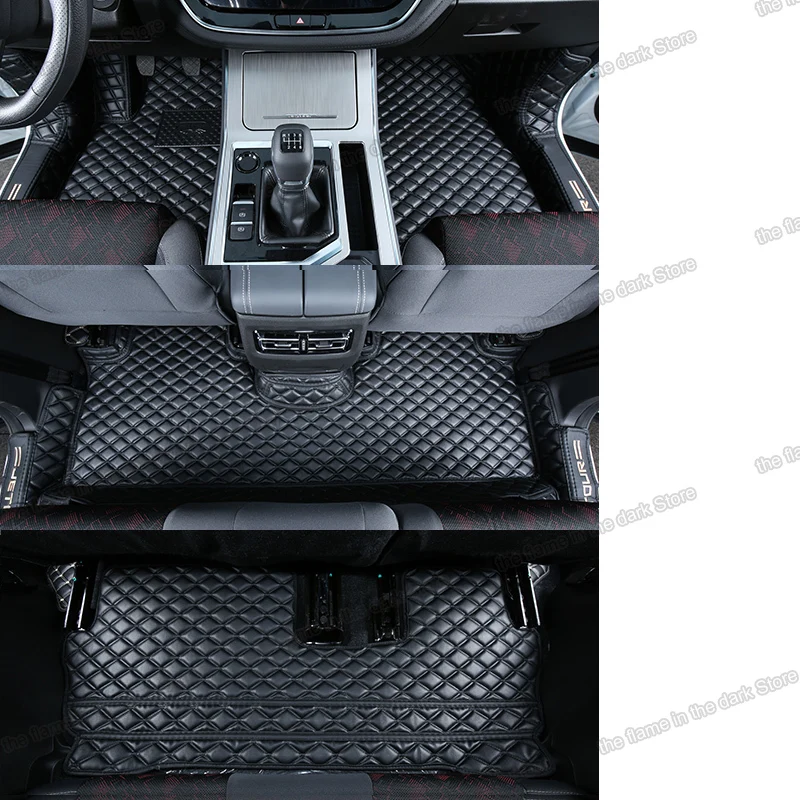 Verkauf Leder Auto Boden Matten Für Jetour X70 2018 2019 2020 2021 Protector X70S Teppich Matte Abdeckung Zubehör Sitz 7 3 Reihe Automobil
