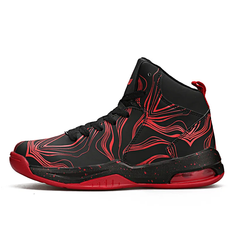Jordan shoes high help couple night light basketball shoes shock-absorbing anti-slip wear-resistant combat boots sneakers