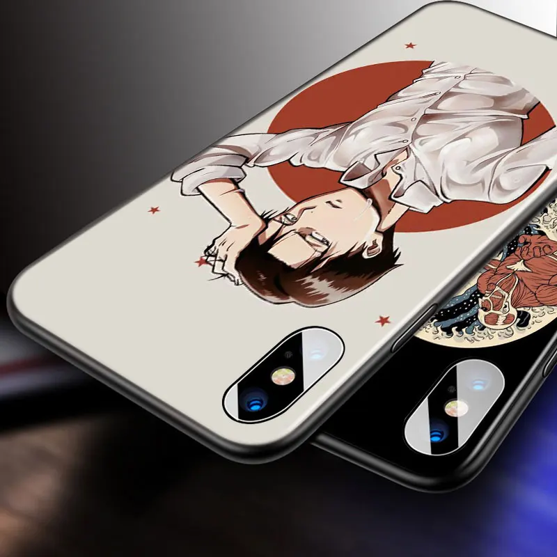 

Attack on Titan LeviAckerman For Apple iPhone 12 11 Pro Max mini XS Max XR X 8 7 6 6S Plus 5S SE 2020 Soft Black Phone Case
