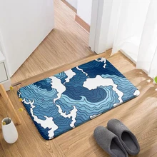 3D Printed Japanese Wave Ukiyoe Carpet Modern Living Room Waterproof Door Mat Corridor Kitchen Bath Flannel Mat Home Decor Rug 3D Printed Japanese Wave Ukiyoe Carpet Modern Living Room Waterproof Door Mat Corridor Kitchen Bath Flannel Mat Home Decor Rug