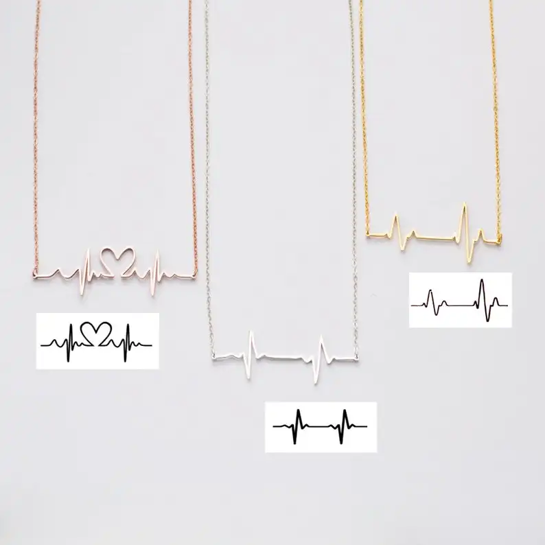 Ожерелье с сердцебиением Duoying на заказ ювелирное изделие медсестры ожерелье