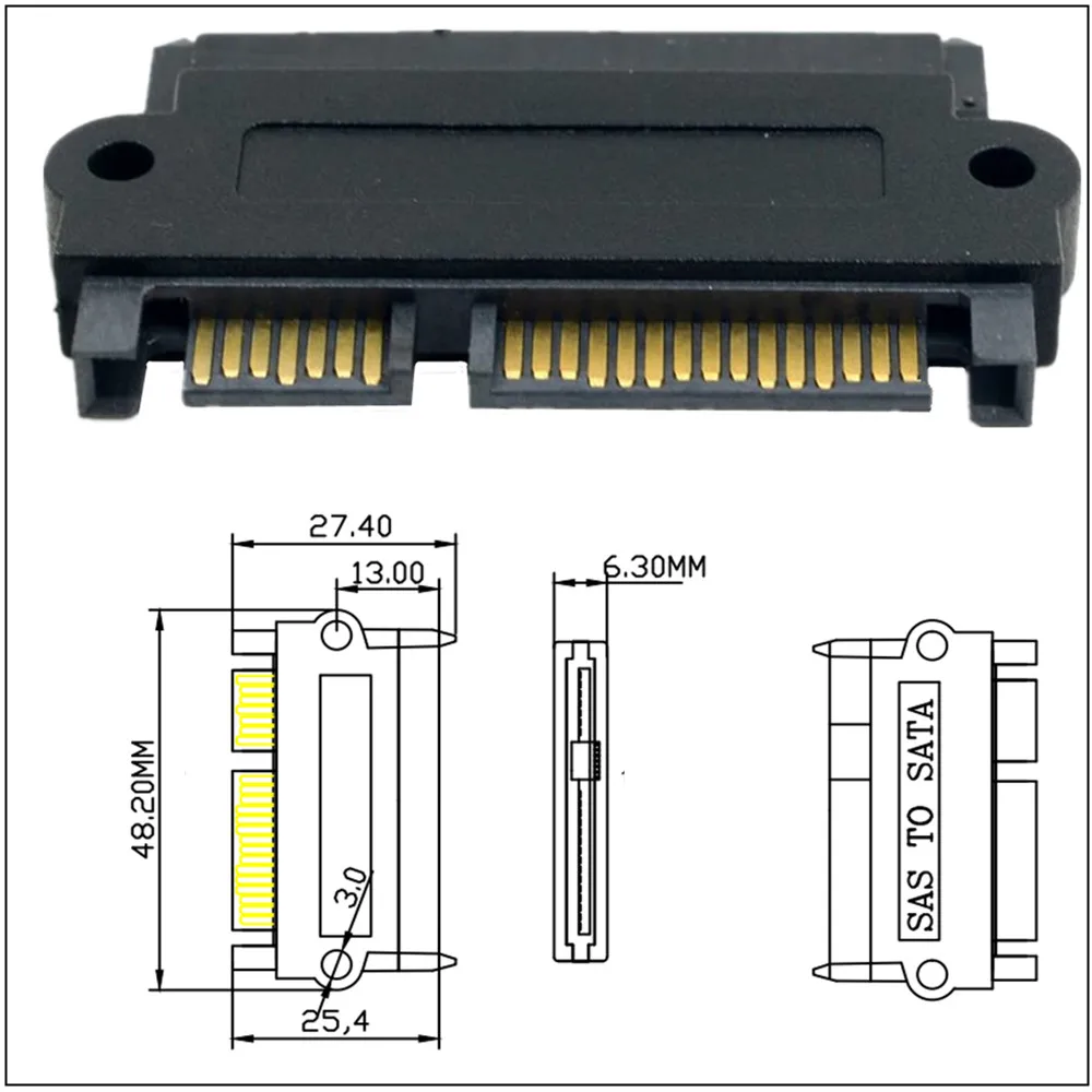 Переходник SAS 22 Pin адаптер Raid для жесткого диска SATA с 15 7 + на SFF-8482 | Компьютеры и