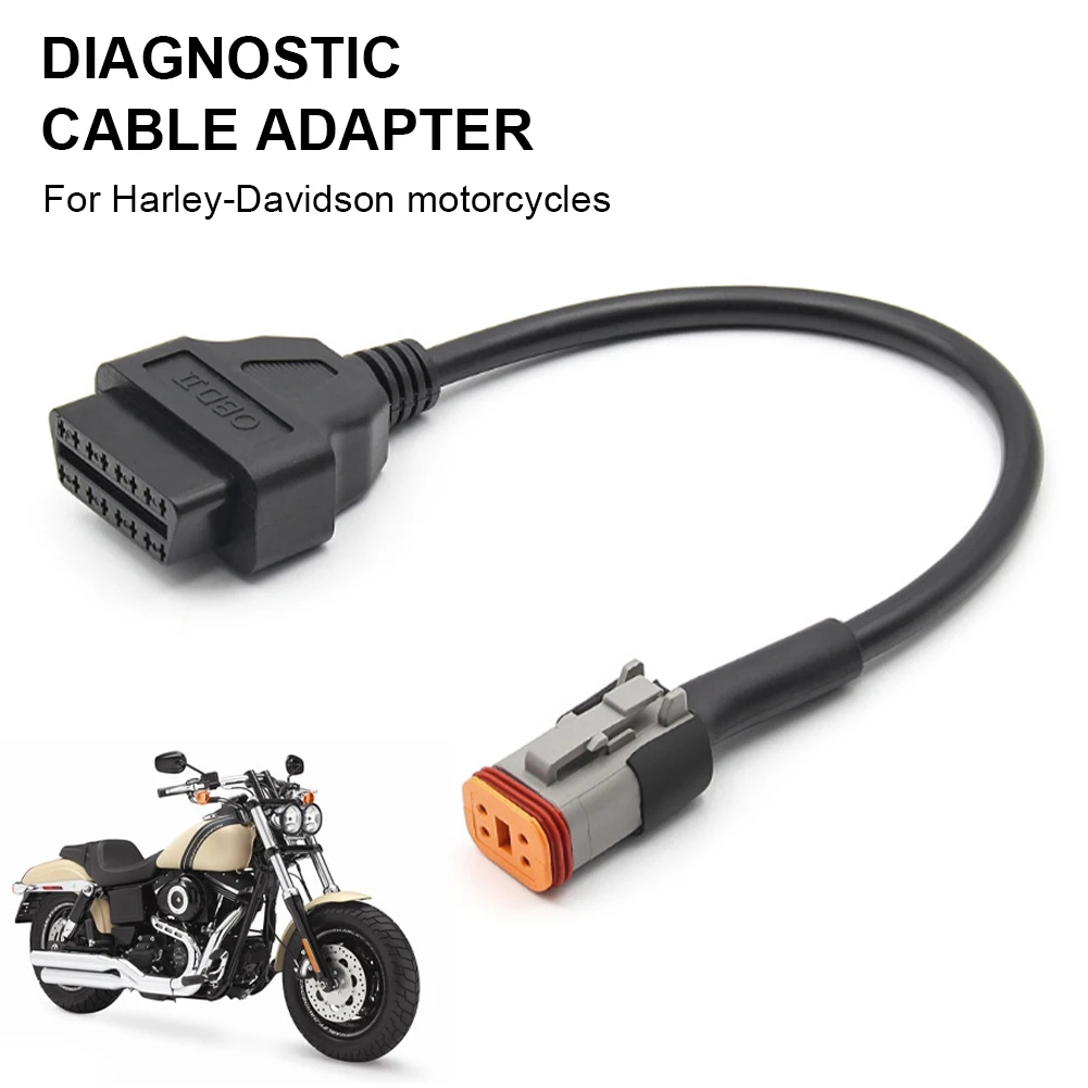 Адаптер OBD2 с 4 контактами на мотоцикл диагностический сканер адаптер кабель ELM327
