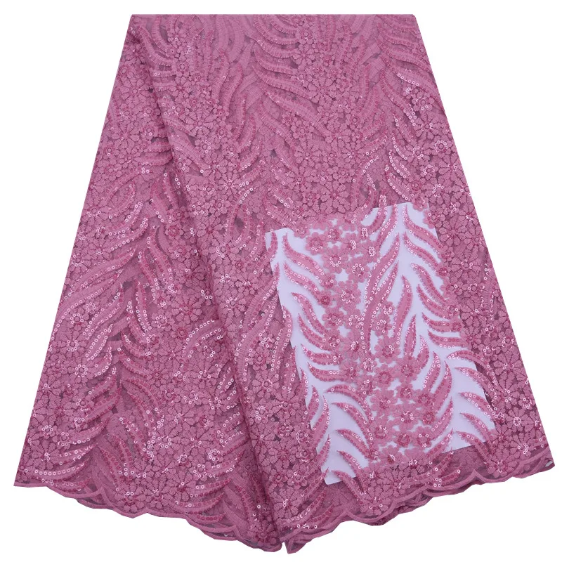Новая африканская кружевная ткань с блестками высокого качества гипюровая