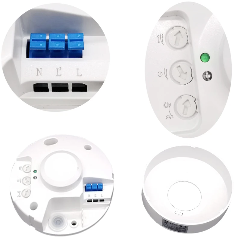 High Sensitivety adjustable 360 degree Ceiling PIR Motion Sensor with 3 Detectors 110V- 220V led light switch | Обустройство дома