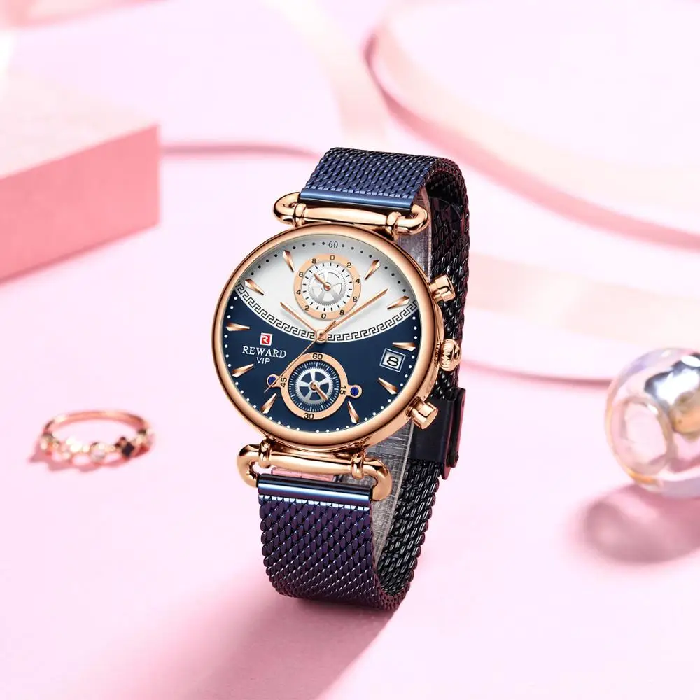 REWARD Couple Watches Luxury Fashion Casual  Quartz Men Watches Male Wristwatches Clock  Homme часы женские top brand reloj