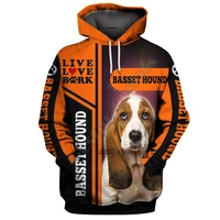 love basset hound 3d printed hoodies fashion pullover men for women sweatshirts funny animals sweater drop shipping
