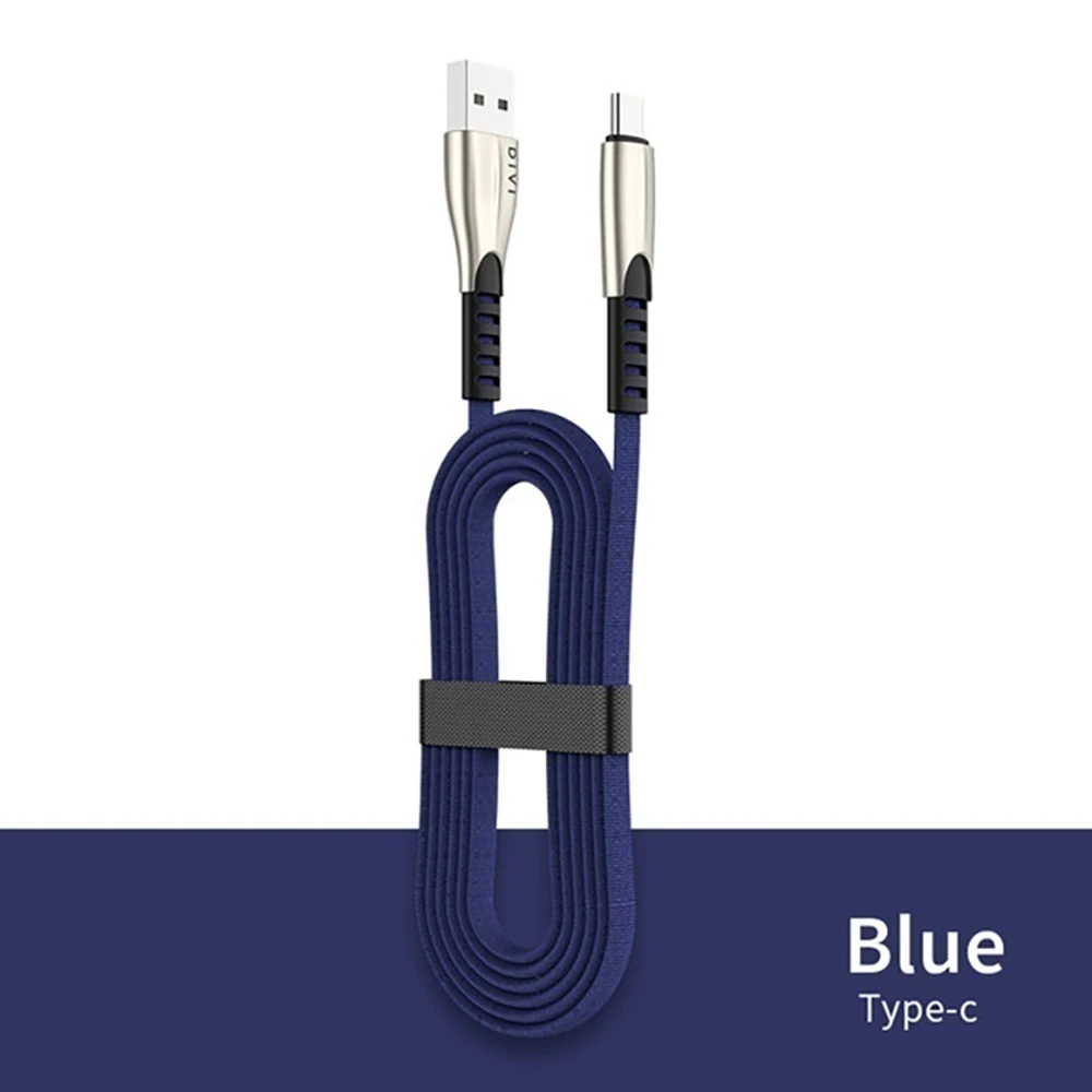 Синий 3 А usb type C кабель зарядного устройства для samsung Galaxy S10 S9 8 7 Plus Nokia S9 8 7X5 6 7 для Lg V50 40 30 20 телефонный кабель быстрой зарядки - Цвет: Синий