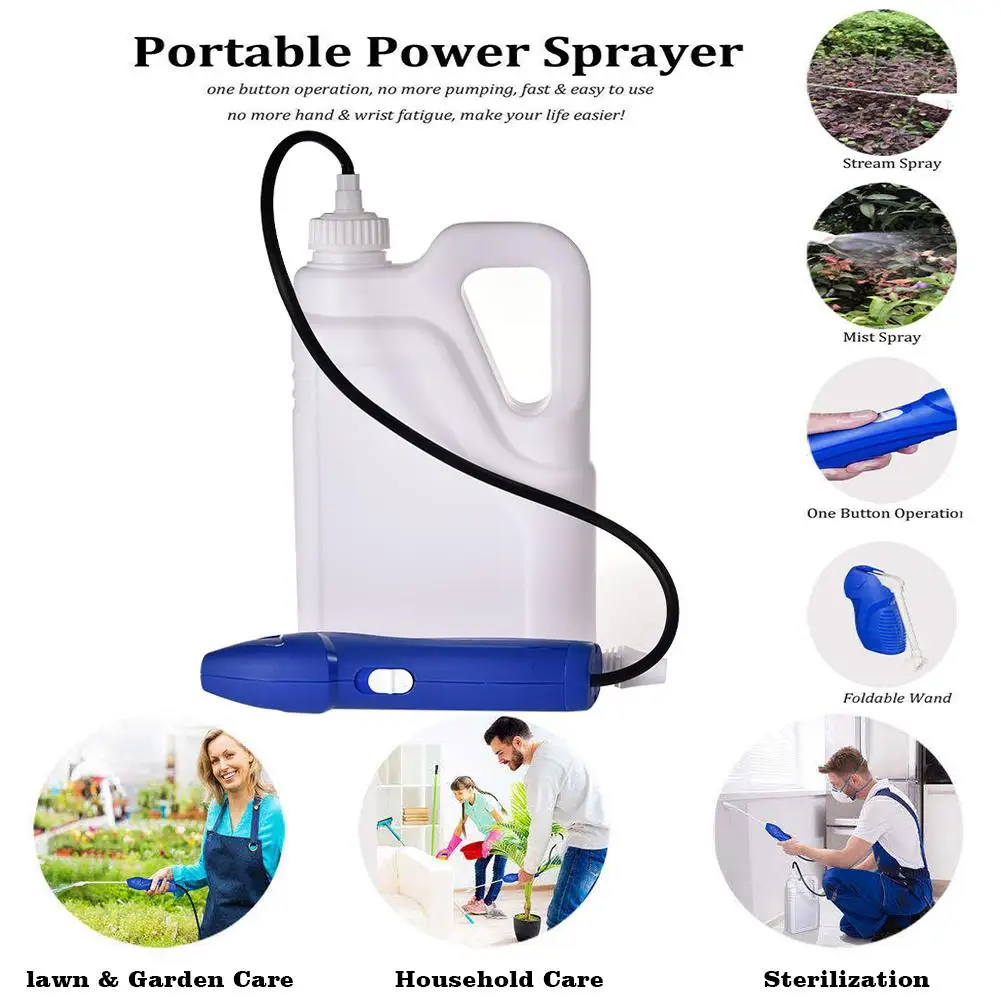 

Electric Spray Gun Portable Power Sprayer Multifunctional Durable Battery Powered Pump Sprayer Sprinkler For Household Garden