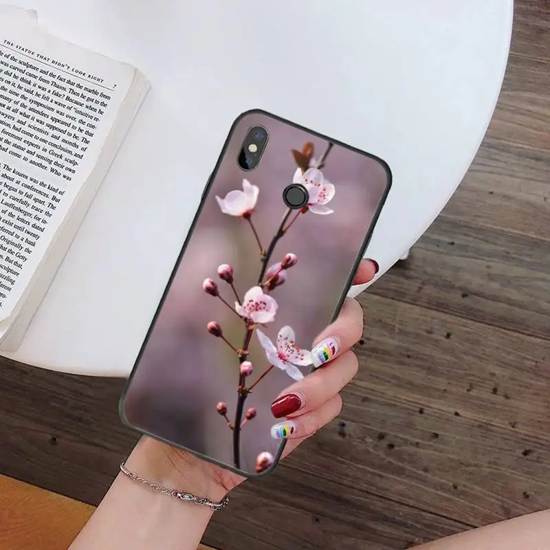 

Flor ciruela flor Pink flowers Phone Case For Xiaomi Redmi note 7 8 9 t k30 max3 9 s 10 pro lite