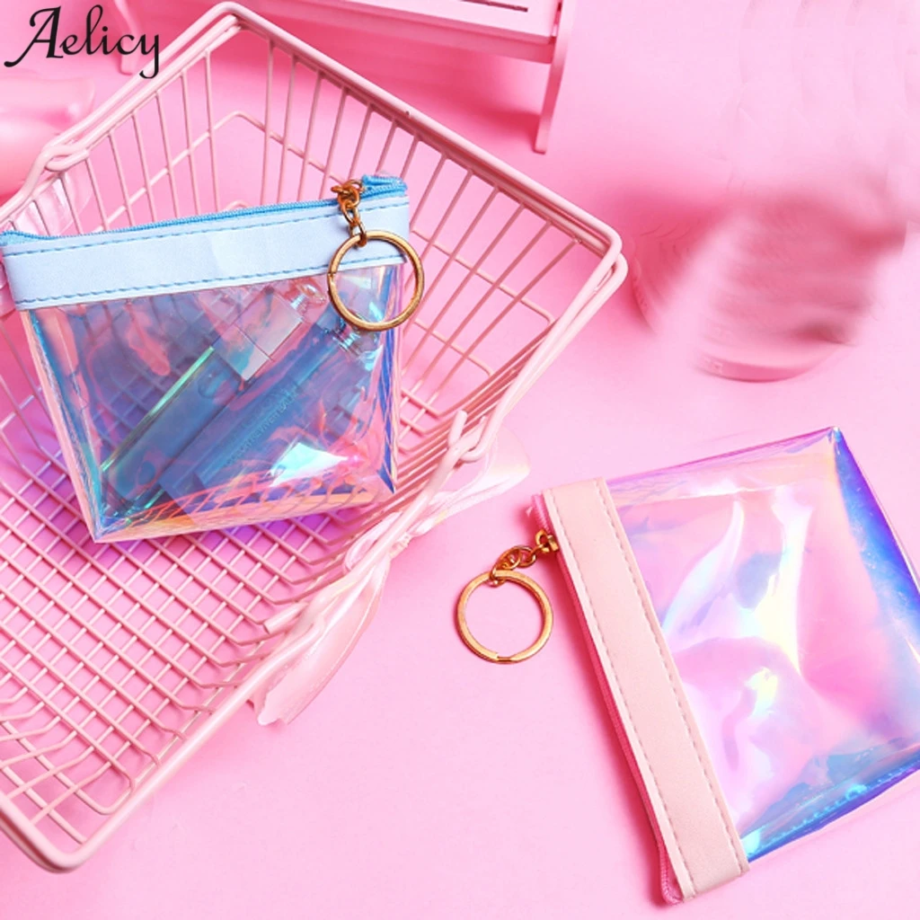 Aelicy женский прозрачный Желейный Кошелек для монет мини сумочка сумка хранения