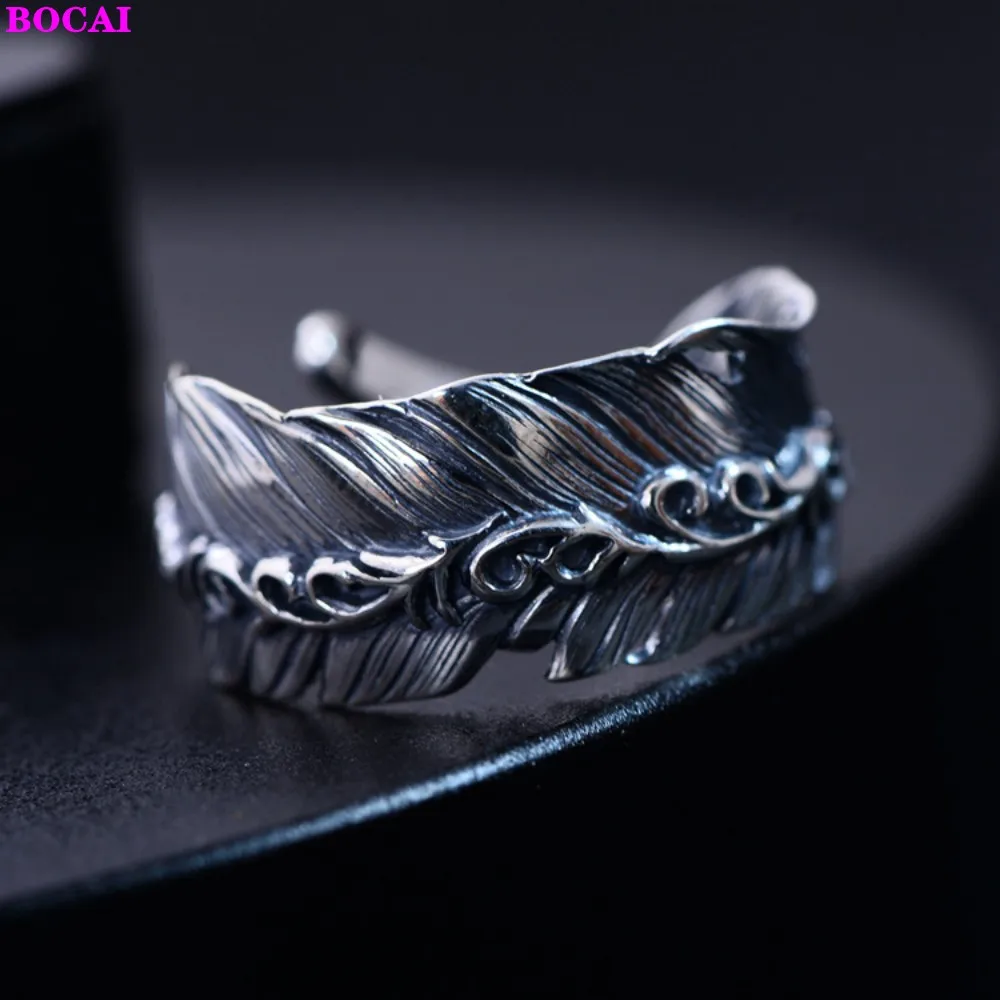BOCAI s925 Серебряные кольца для мужчин и женщин 2020 новые модные ювелирные изделия