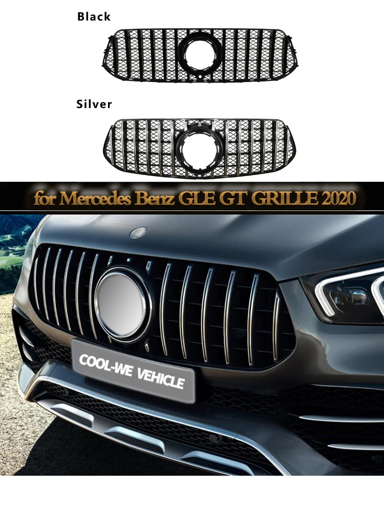 Fit for Mercedes Benz GLE Class 2020 Year W167  SUV 4 Matic Front Bumper Racing Grille GLE300 GLE350 GLE450