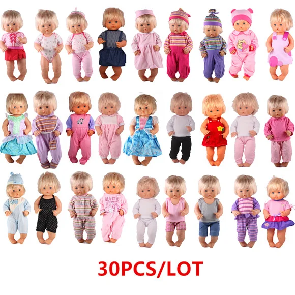 20PCS mixted1 41 см Nenuco Кукла Одежда Nenuco Ropa y su Hermanita 20 шт./лот кукла аксессуары DIY наряжаться лучший рождественский подарок - Цвет: 20PCS mixted1